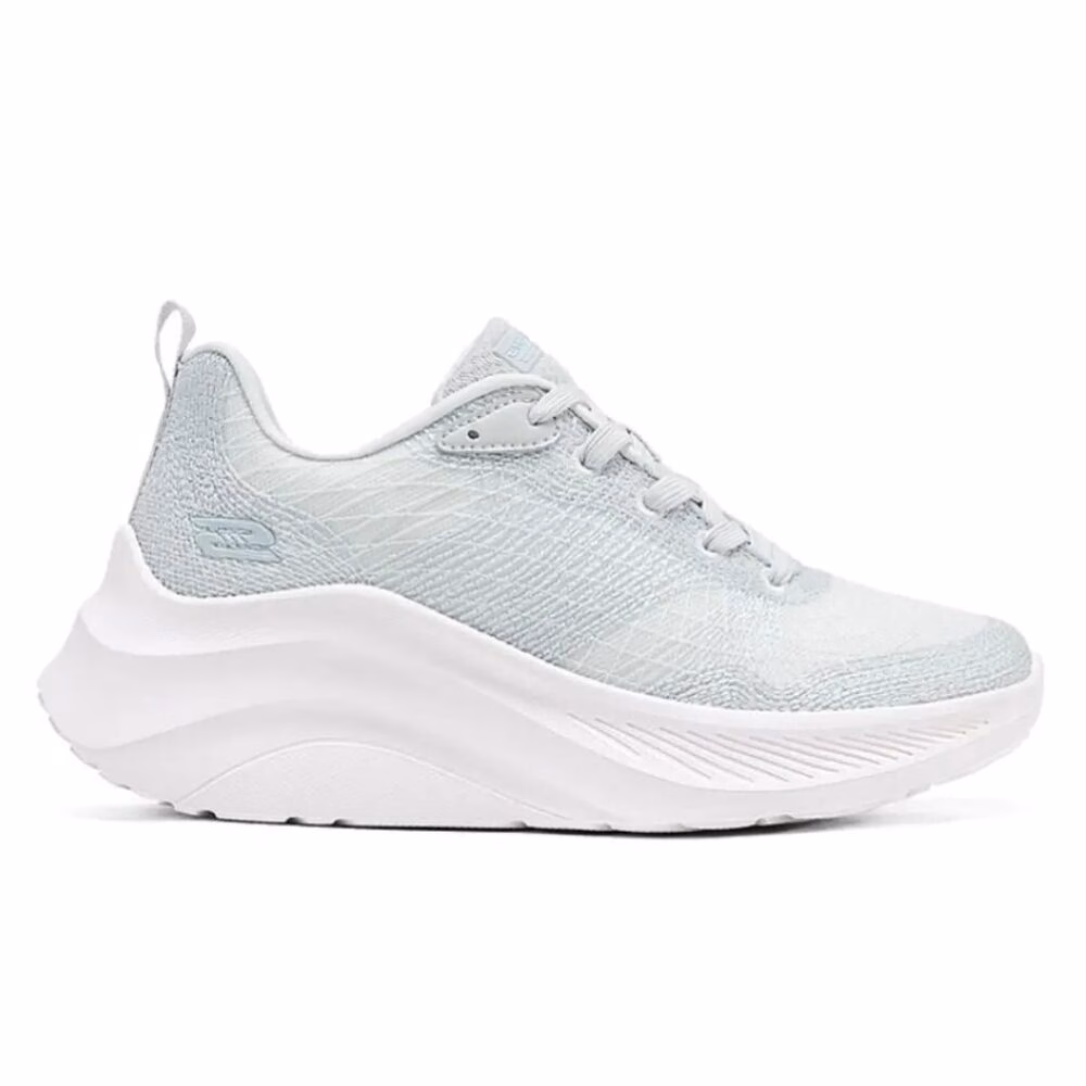 SKECHERS D BOBS CHAOS HI GRIS X BLANCO