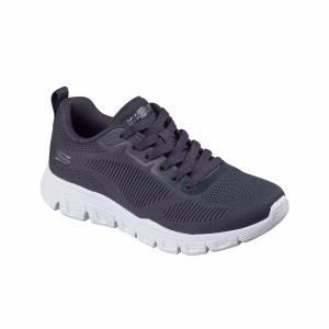 SKECHERS DAMA BOBS SPORT AZUL OSCURO/GRIS