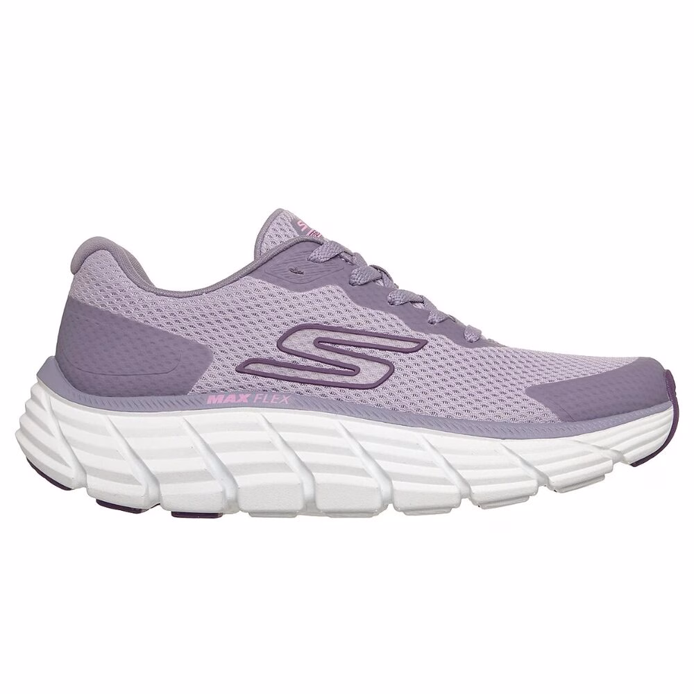 SKECHERS DAMA MAX FLEX LILA/BLANCO