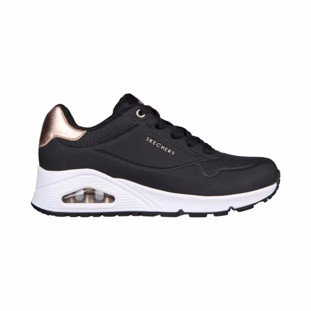 SKECHERS D UNO NEGRO X BALNCO
