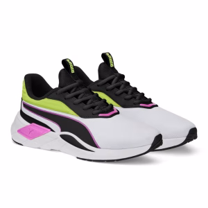 PUMA D LEX WNS BLANCO/NEGRO/FUCSIA/VERDE MANZANA