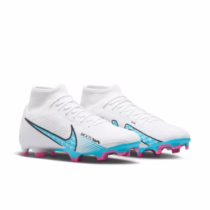 NIKE GUAYO H SUPERFLY 9 ACADEMY BLANCO AZUL CL FUCSIA
