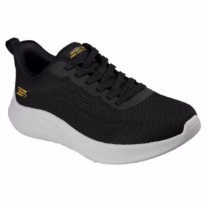 SKECHERS HOMBRE FLEX NEGRO/SUELA GRIS
