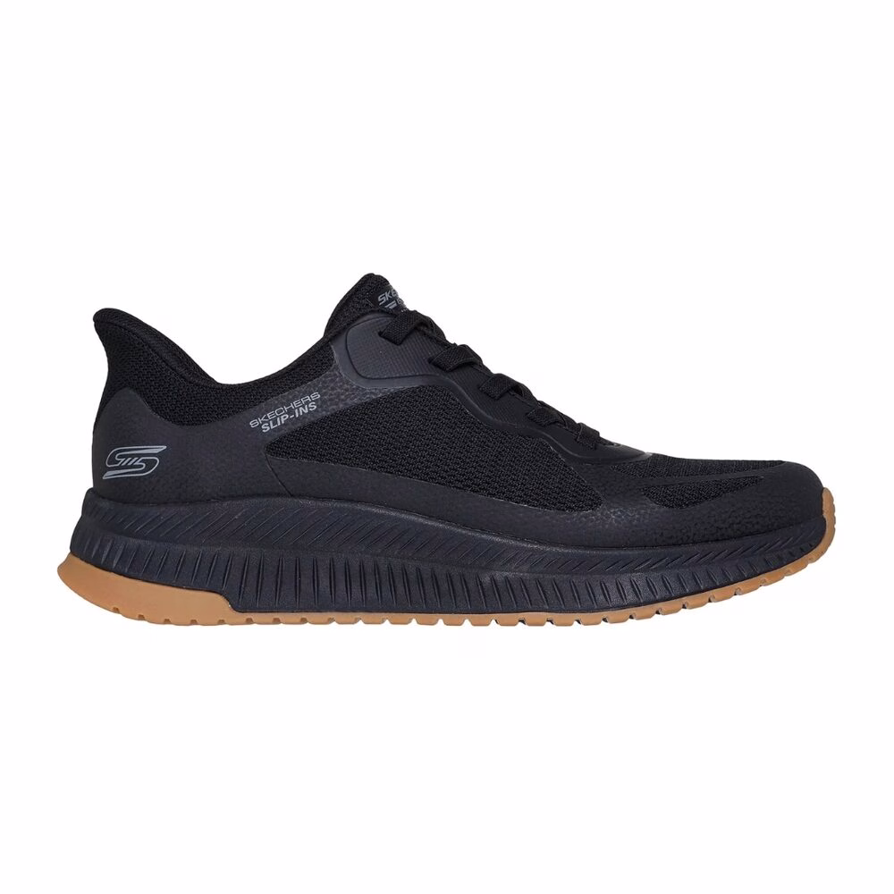 SKECHERS HOMBRE BOBS SPORT NEGRO/GOMA