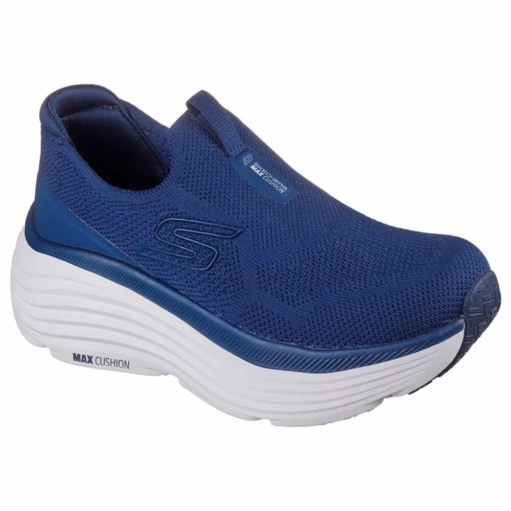 SKECHERS D MAX CUSHIONING ENDEAVOUR AZUL OSC X BLANCO