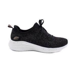 SKECHERS D METALLIC NEGRO ESCARCHADO DORADO/BLANCO