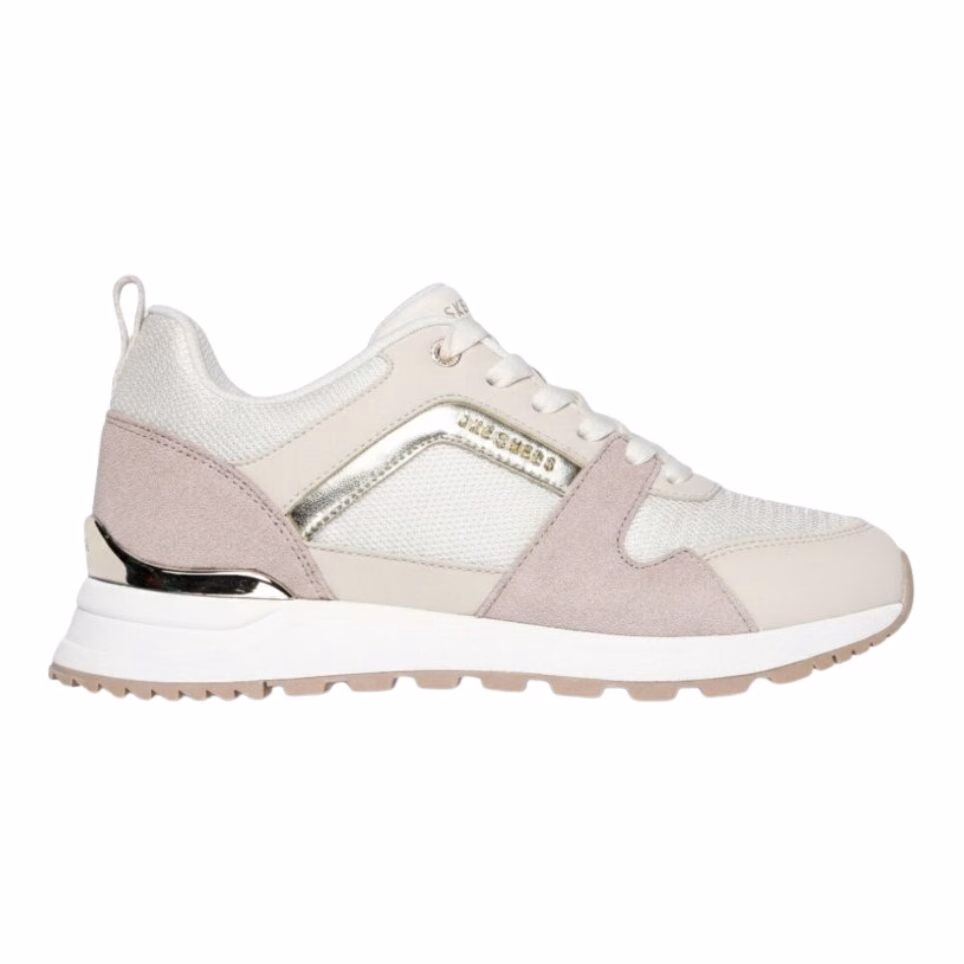 SKECHERS D RUNWAY BEIGE X BLANCO