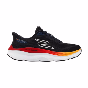 SKECHERS H MAX RUN NEGRO X AMARILLO Y NARANJA