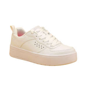 SKECHERS JR MONOCHROMARIC PLANO ALTO BLANCO