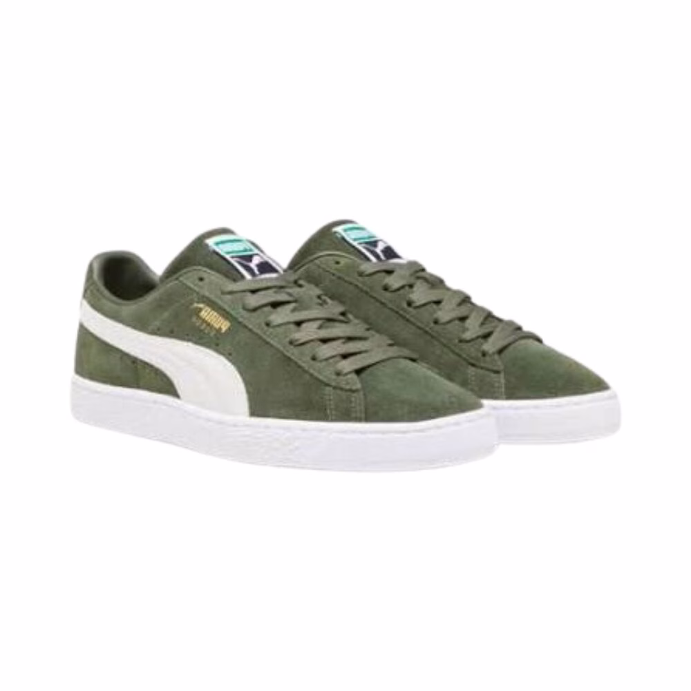 PUMA H SUEDE SUEDE CLASSIC XXI VERDE MILITAR BLANCO