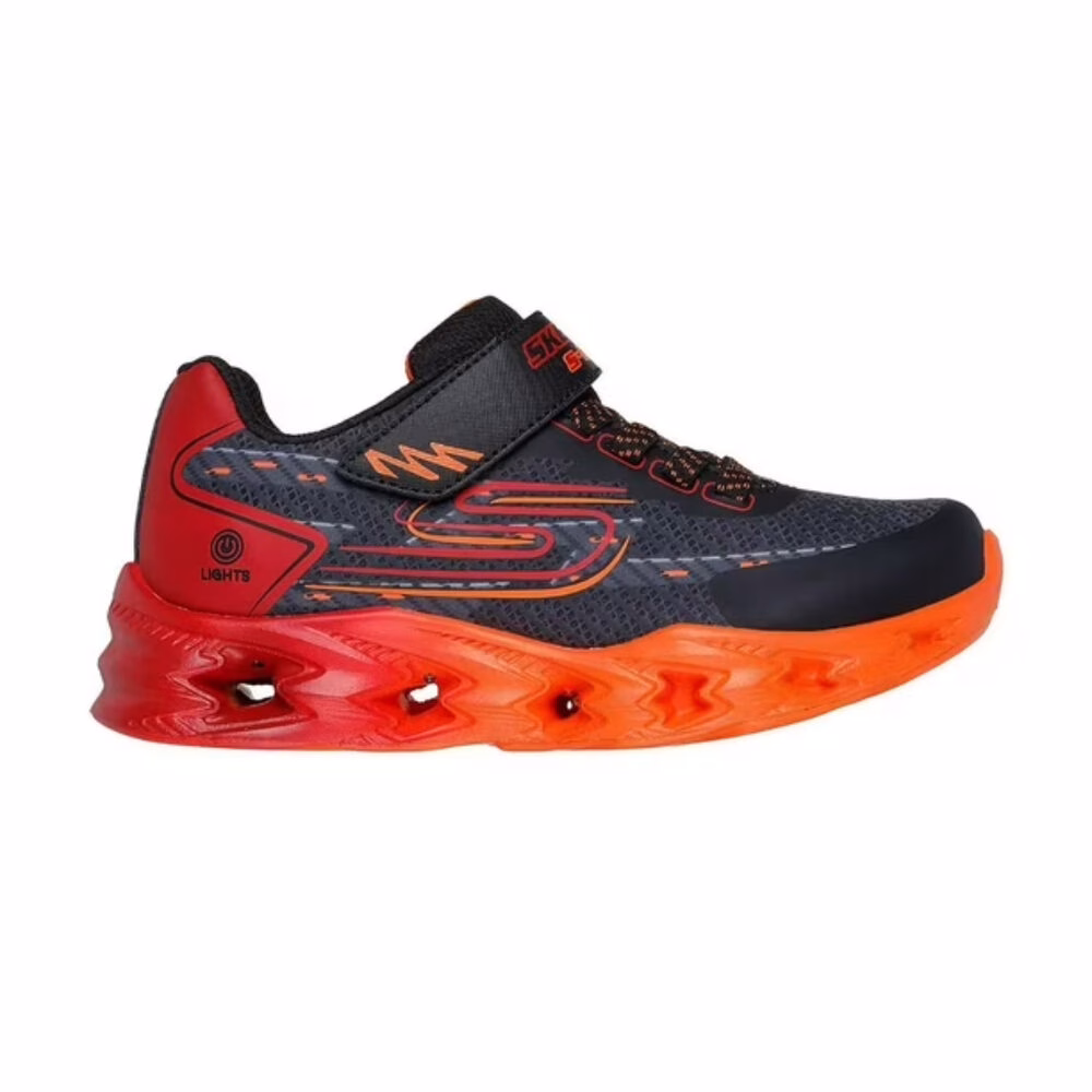 SKECHER JR VORTEX 2.0 NEGRO X ROJO