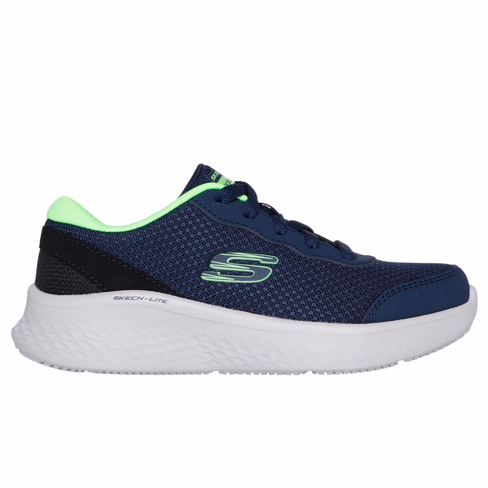 SKECHER JR LITE PRO AZUL OSCURO X VERDE LIMON