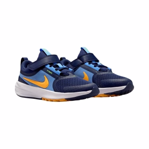 NIKE JR STAR RUNNER 5 PS AZUL X NARANJA